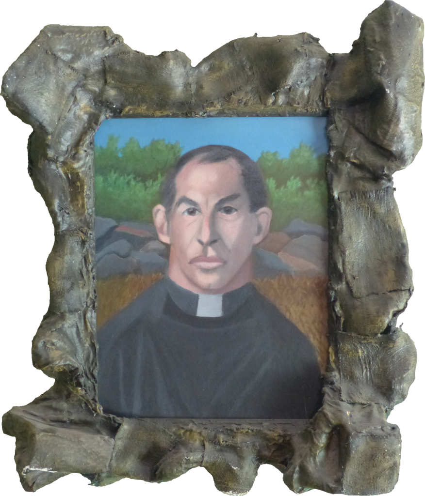 Rocky Clergy (2002) acrylic on board 22" x 27"