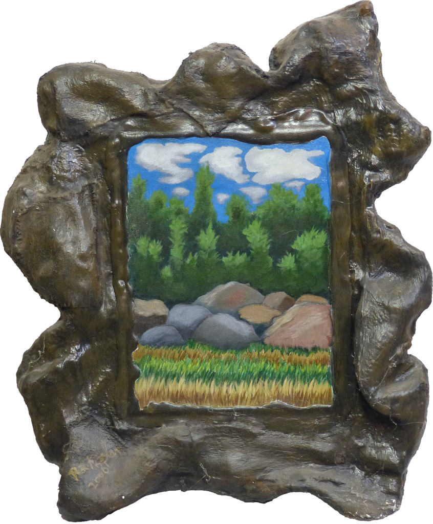 Rocky Landscape (2002) acrylic on board 19" x 21"